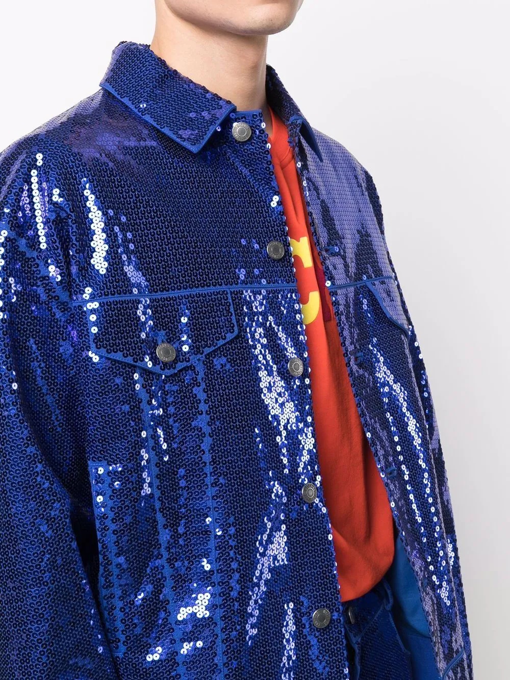 sequinned bomber jacket - 5