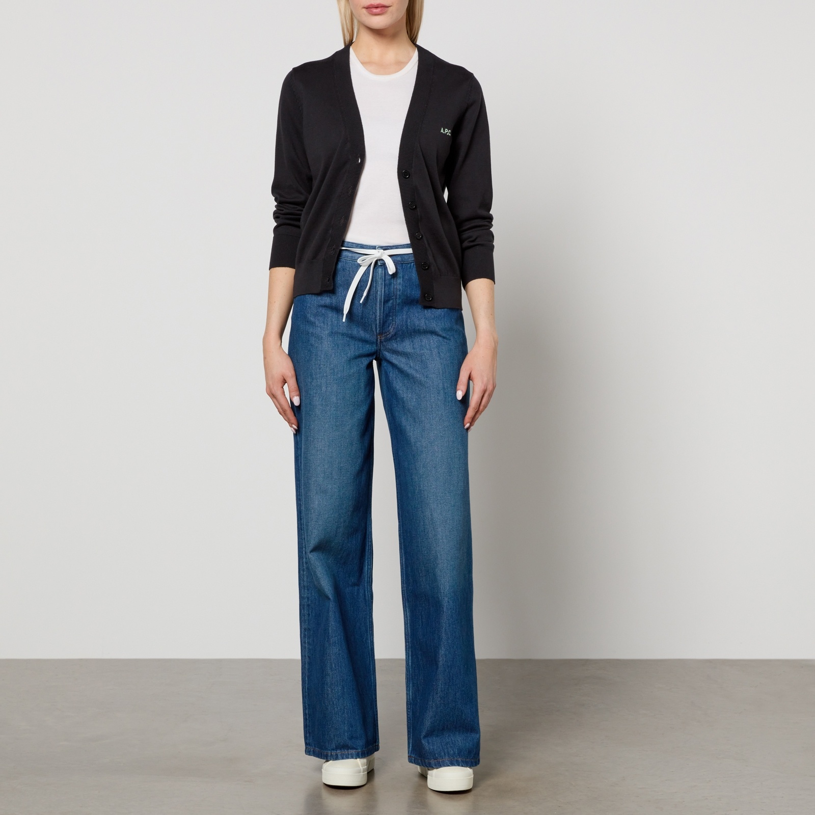 A.P.C｜JEANS (Madame Santeuil Jeans (COGYE F09207 IAL)) A.P.C. Madame Santeuil Denim Tie Waist Jeans - W31 | Coggles