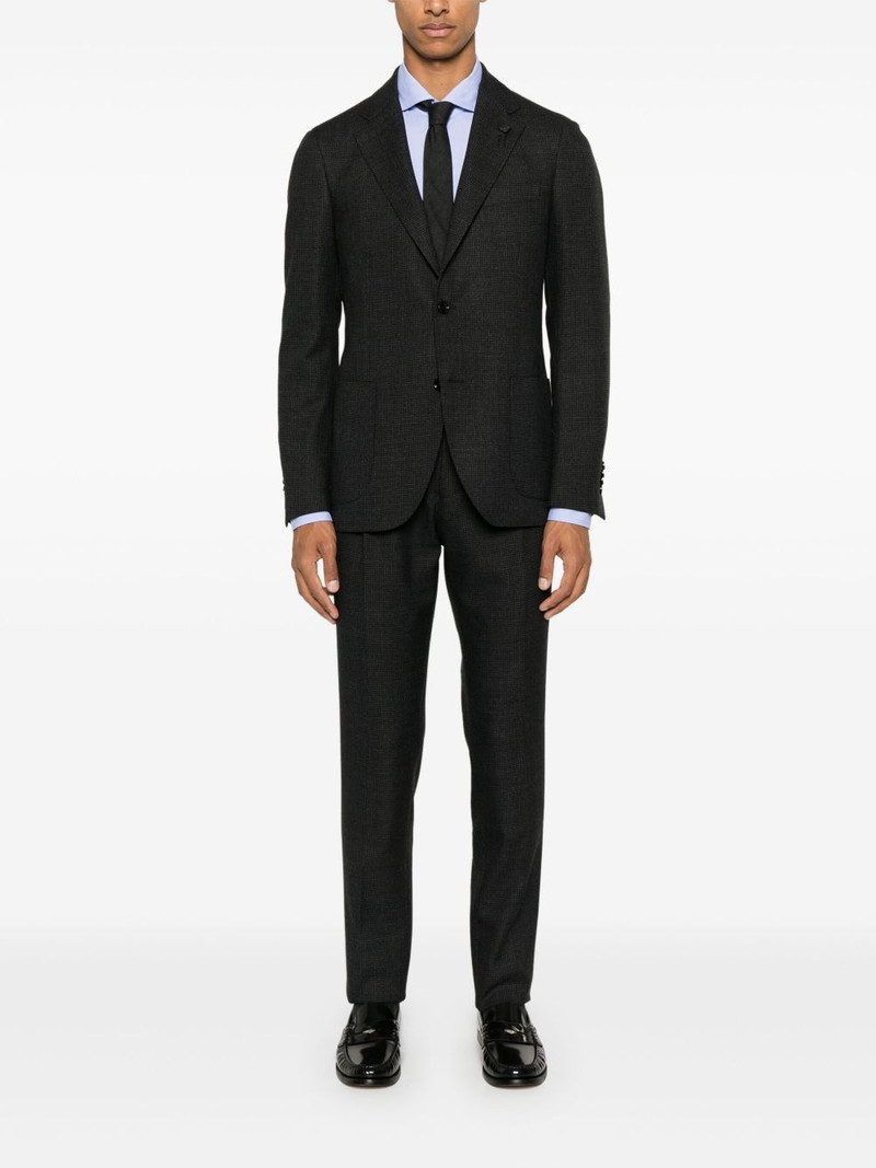LARDINI dogtooth suit outlook