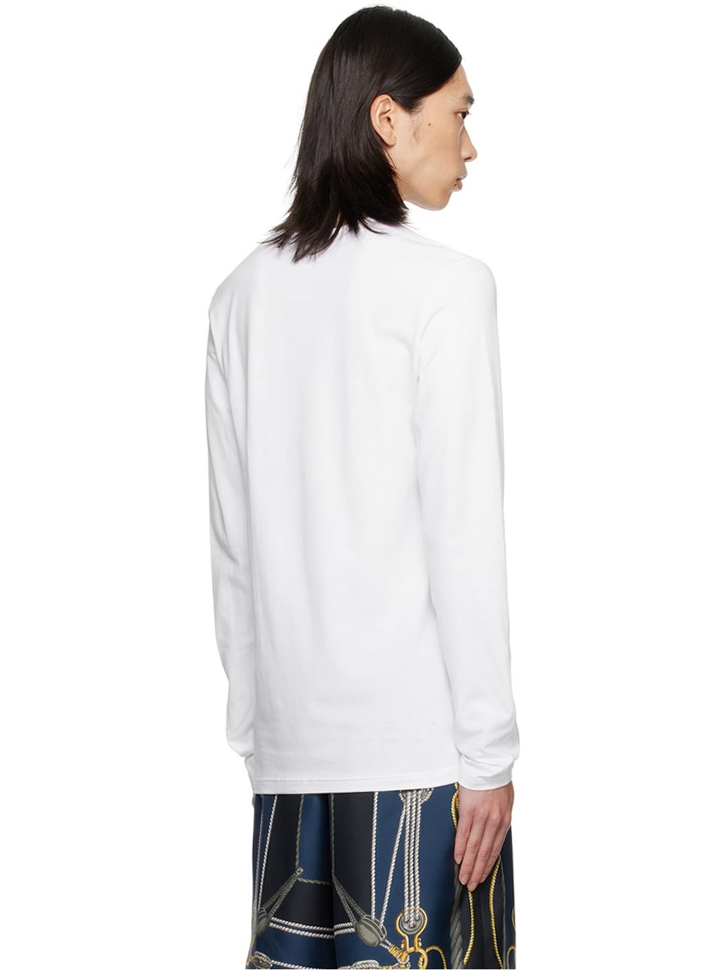 White Medusa Long Sleeve T-Shirt - 3