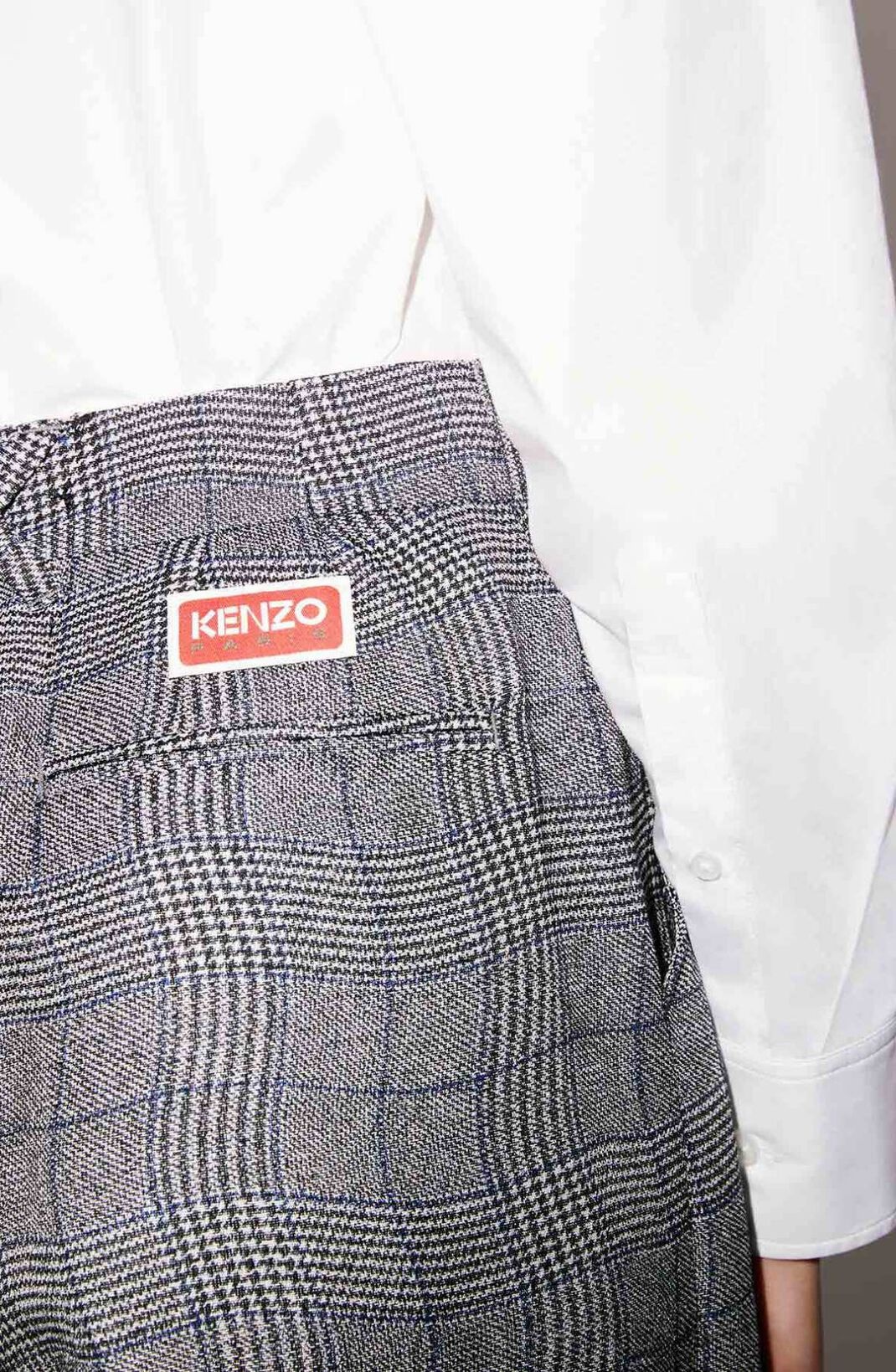 'Wavy Check' suit trousers - 7