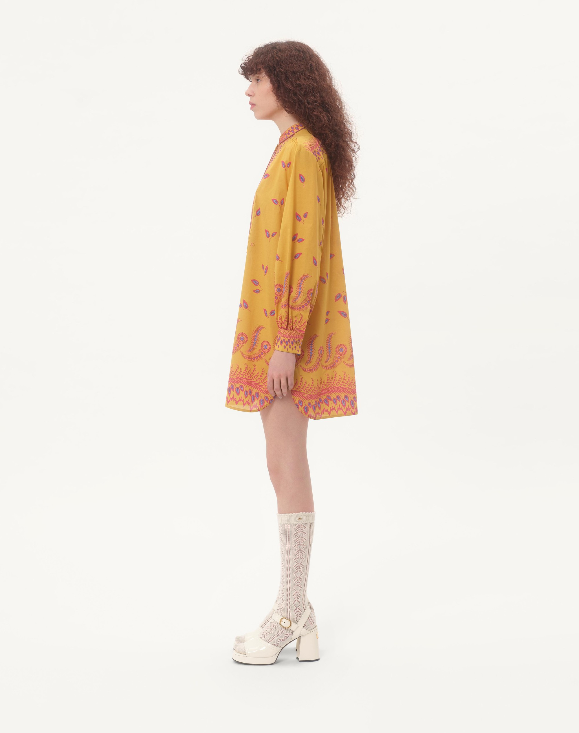 SHORT DRESS IN VOYAGE IMAGINAIRE MUSLIN - 5