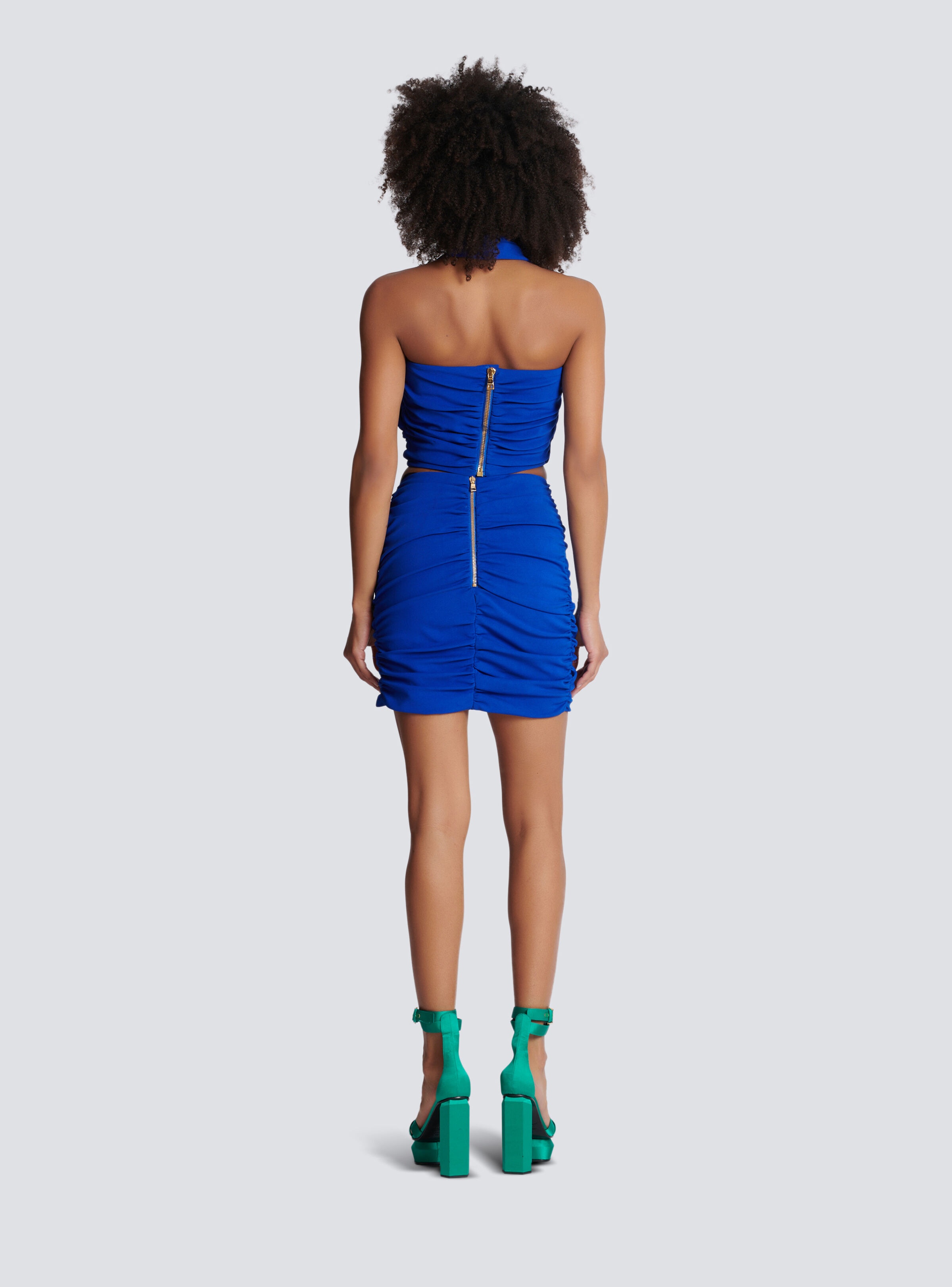 Draped jersey skirt - 4