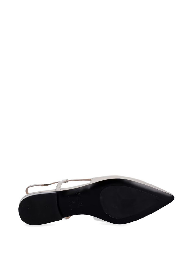 pointed buckle leather ballet flats 5