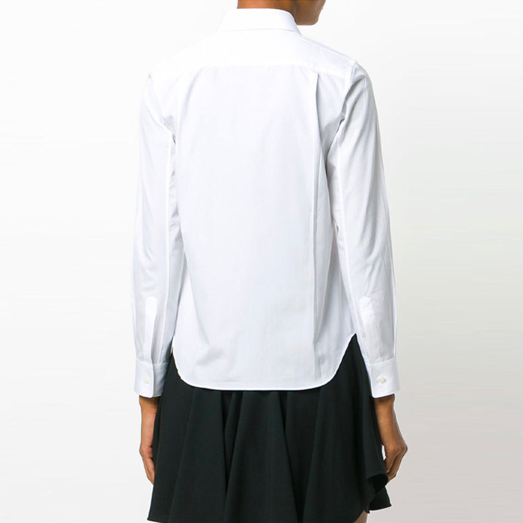 (WMNS) COMME des GARCONS PLAY Shirt Red Emblem 'White' AZ-B001-051-2 - 5