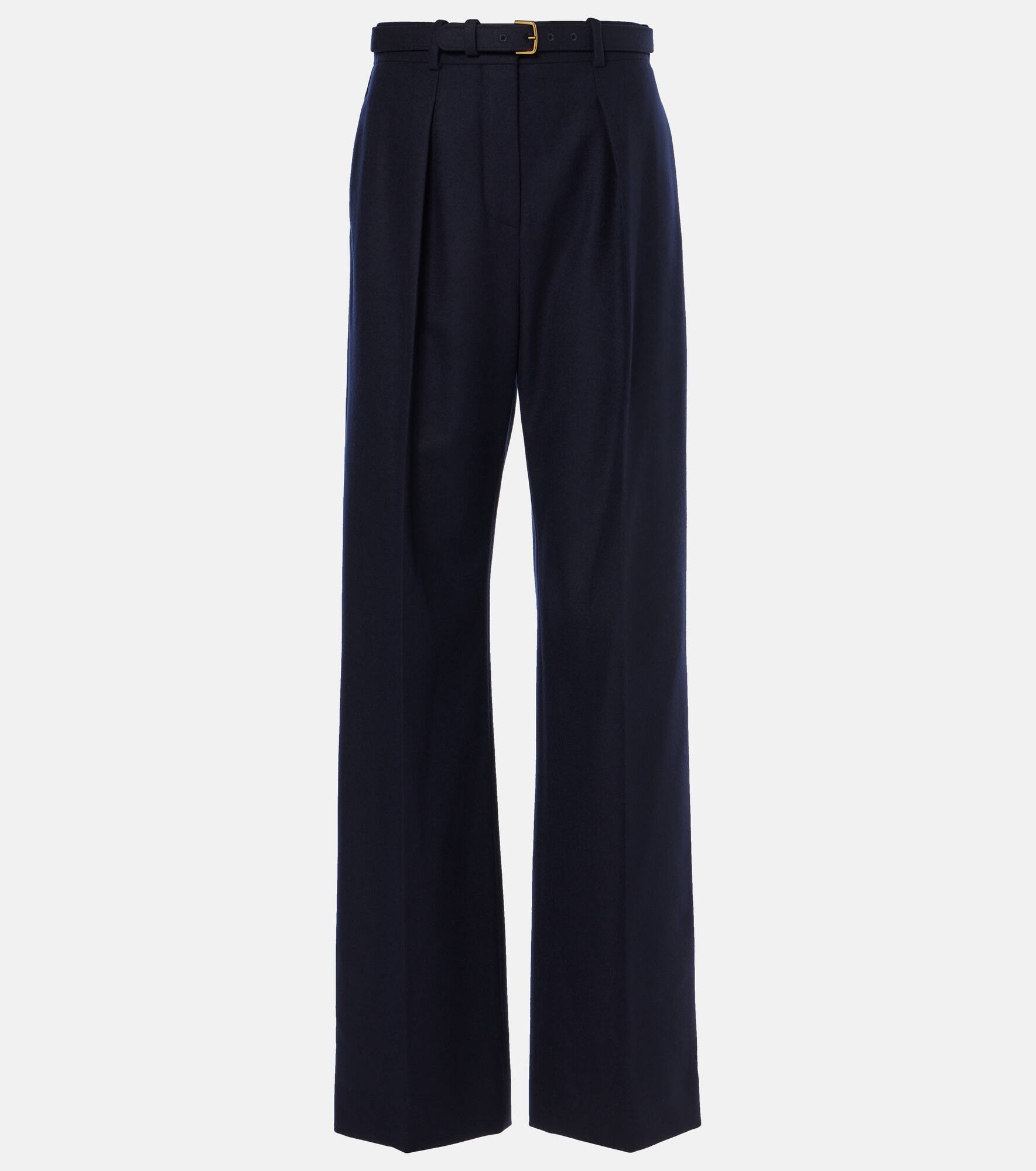 Edward wool and cashmere wide-leg pants - 1