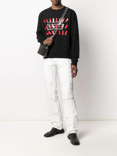 Maison Margiela logo-print sweatshirt outlook