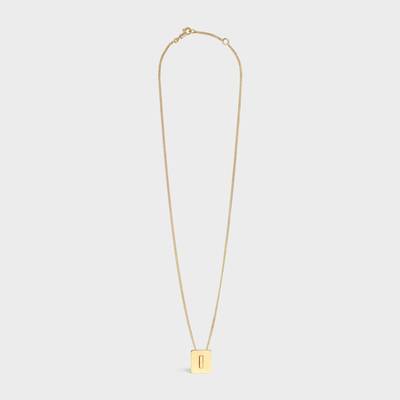 CELINE Alphabet I Necklace in Brass with Gold finish outlook