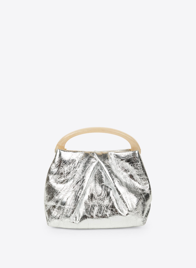 SMALL PLEATED LEATHER BAG 4