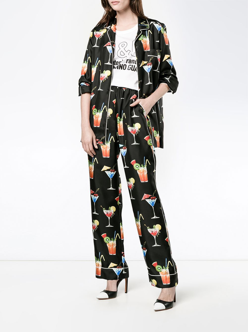 cocktail print pyjama trousers - 2