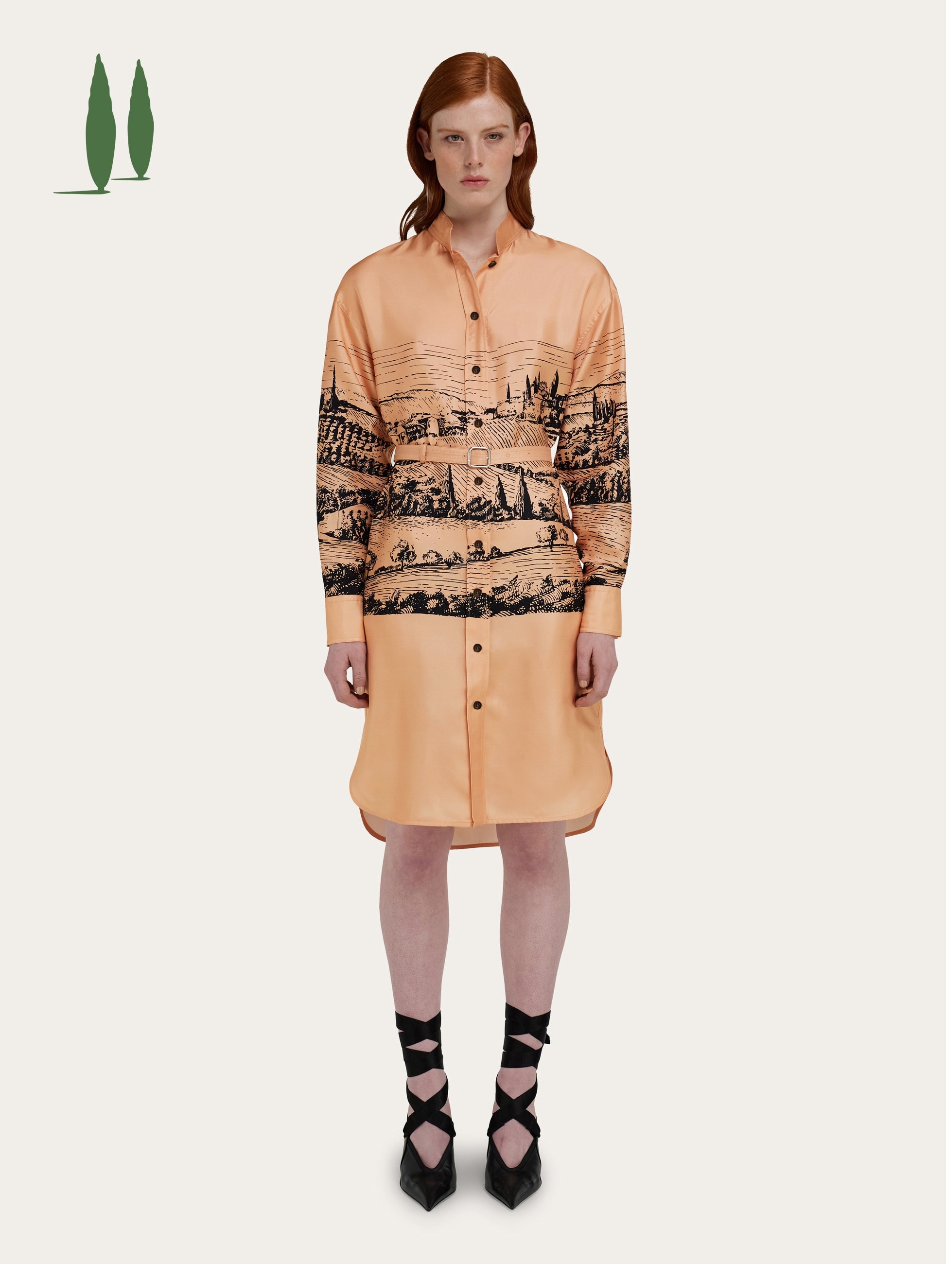 Back to Earth - Printed shirt dress - 2