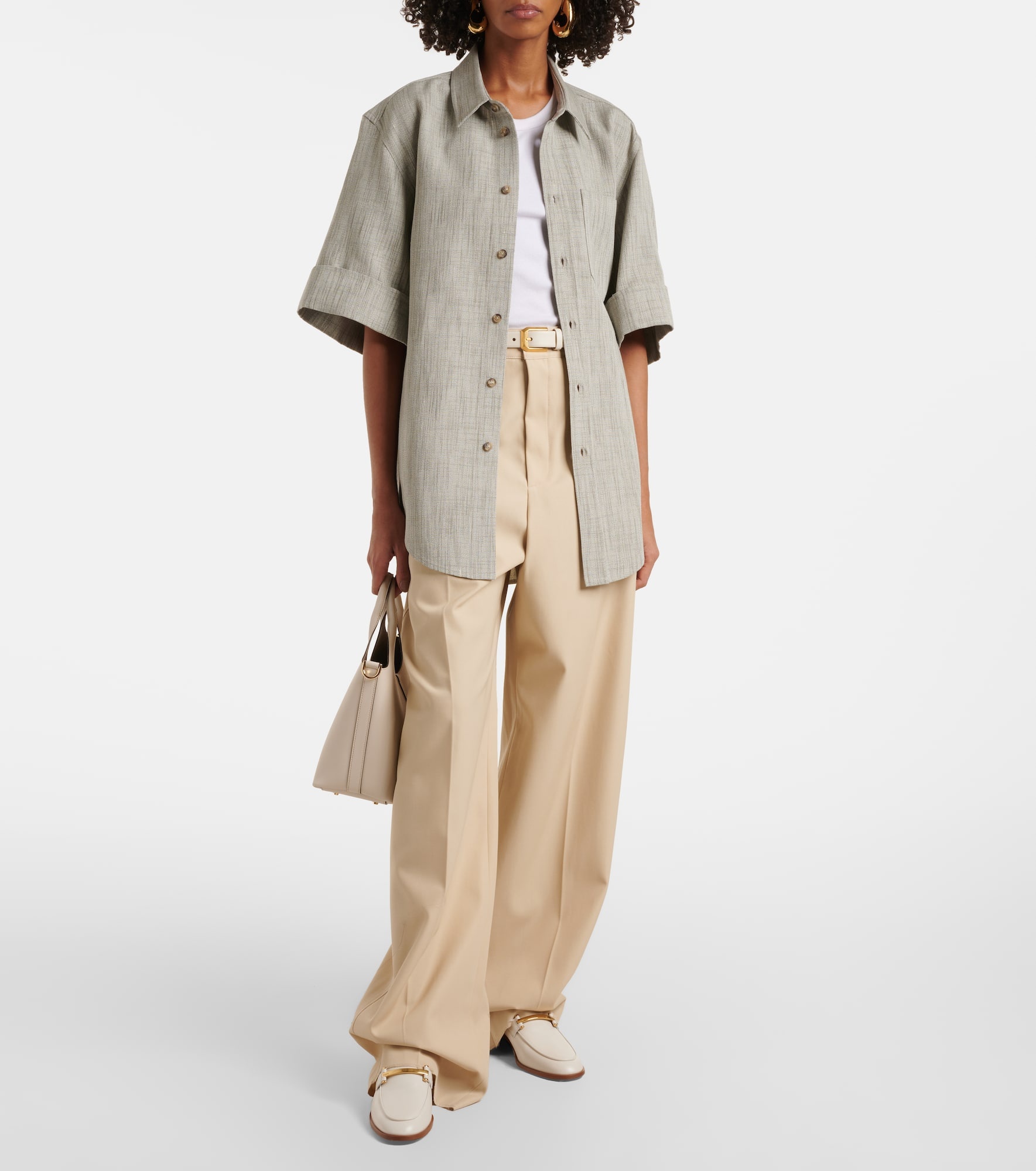 Wool, cotton, and silk top - 2