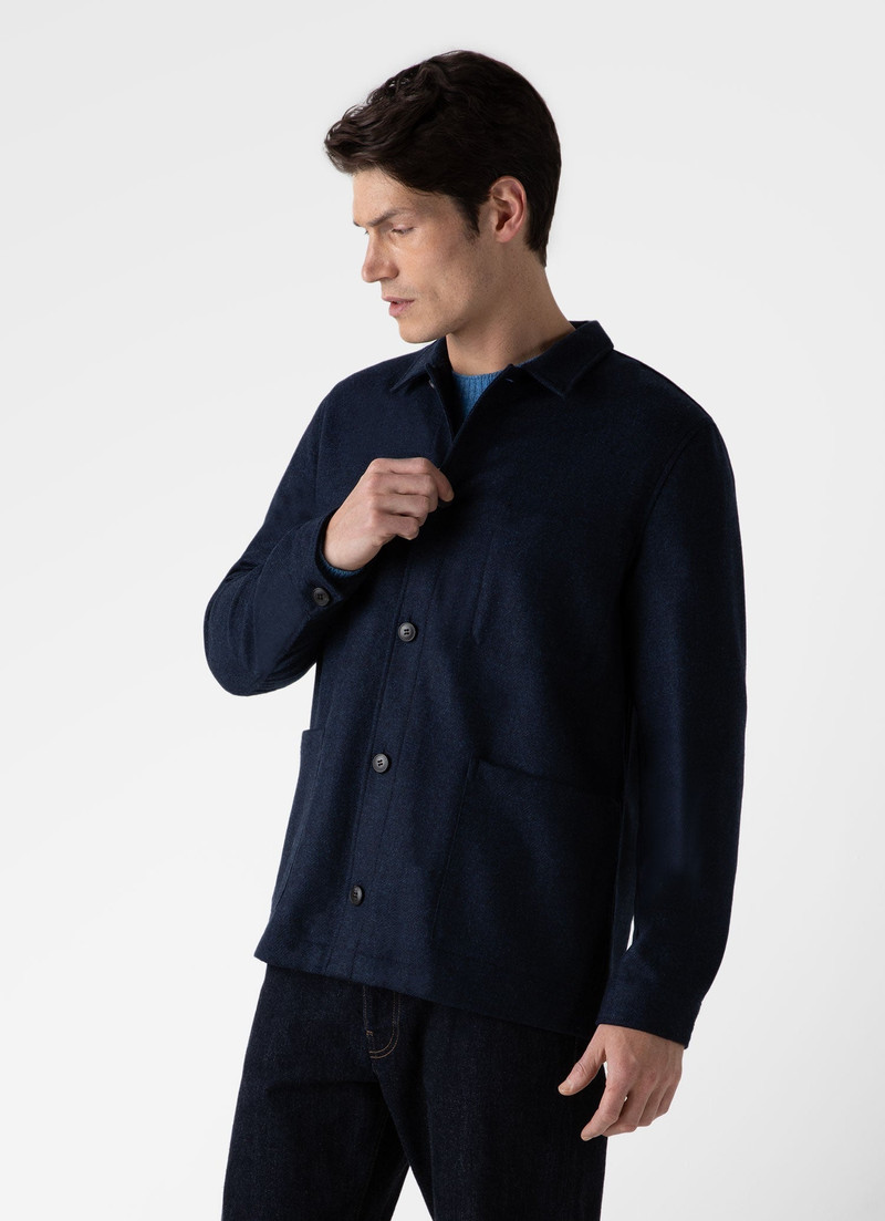 Wool Herringbone Twin Pocket Jacket 2