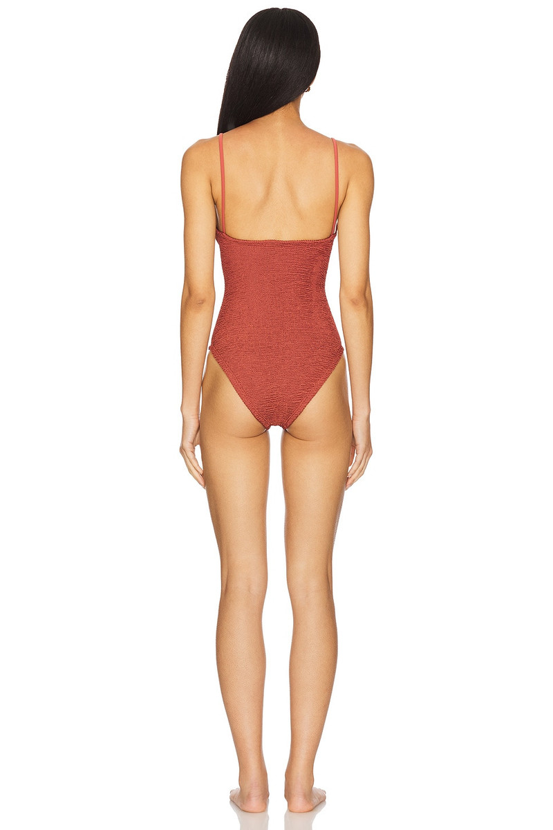 Hunza G Crystal One Piece in Metallic Rosewood outlook