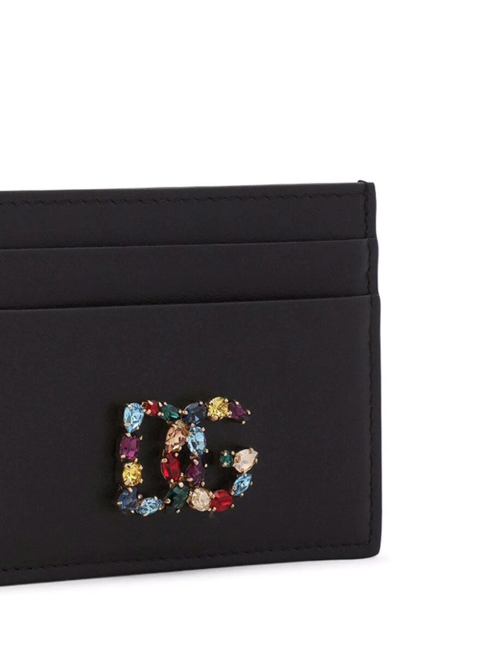 DG rhinestone-embelliished leather wallet - 3