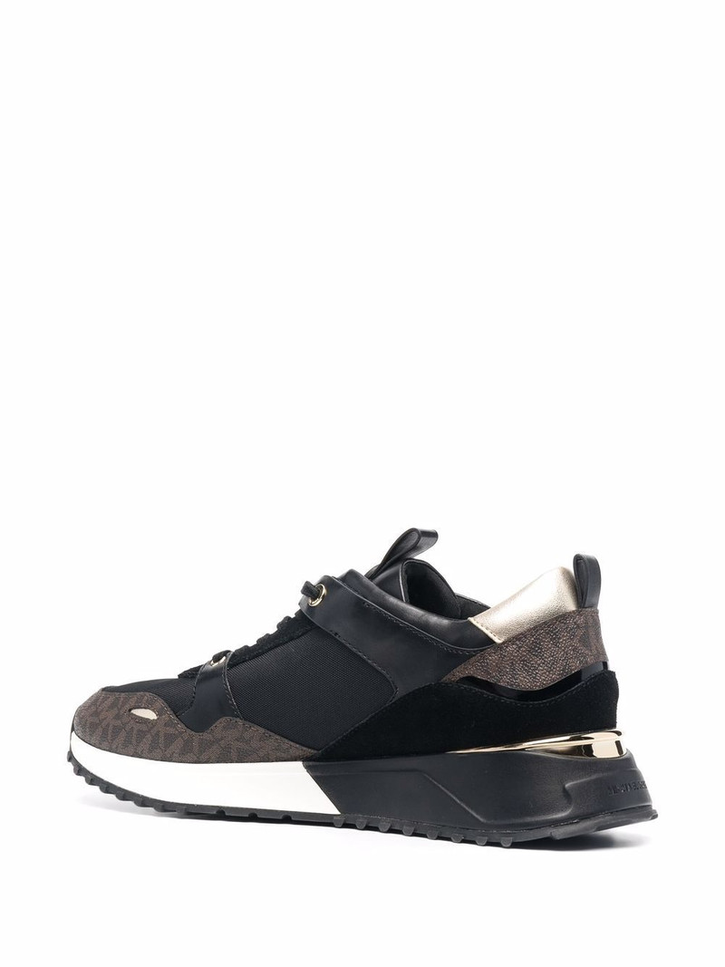 Theo monogram-print low-top sneakers 3