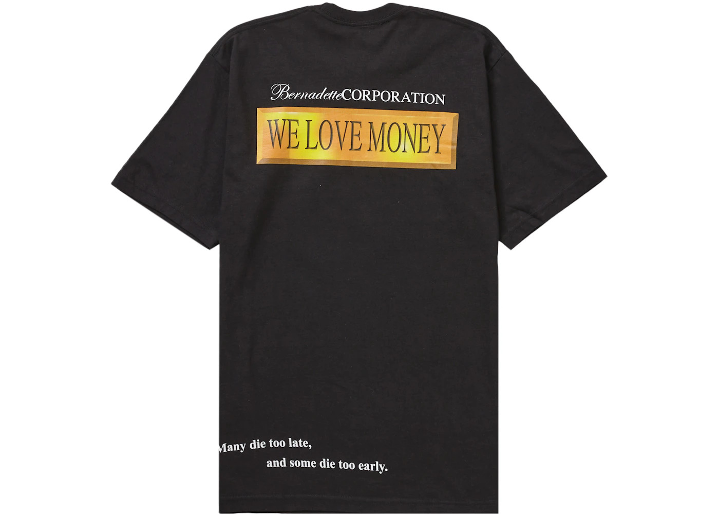 Supreme Bernadette Corporation Money Tee Black - 2