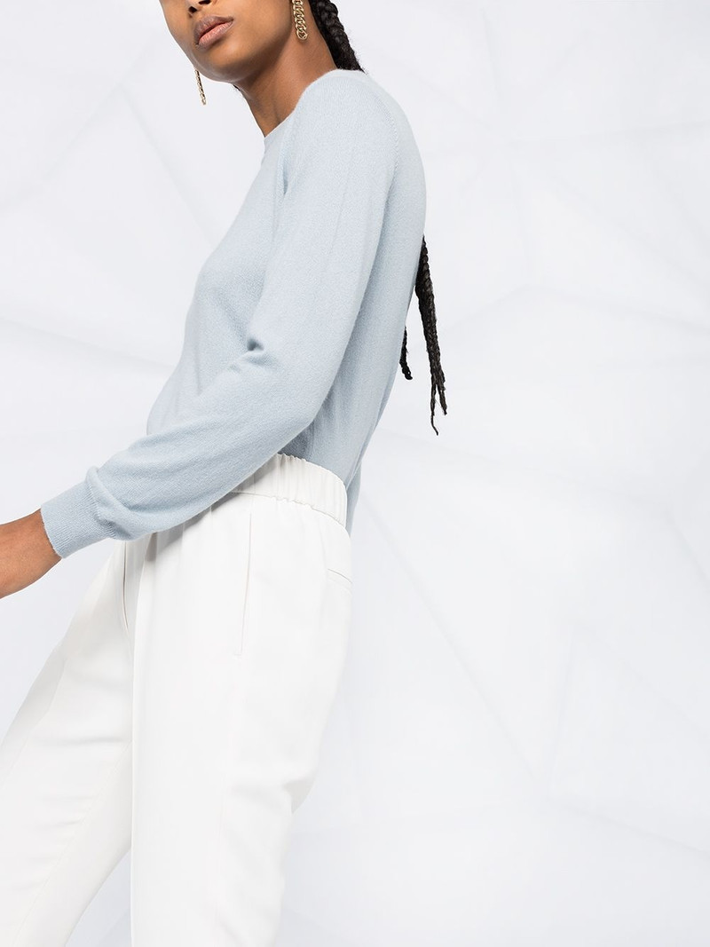 elasticated tapered trousers 5