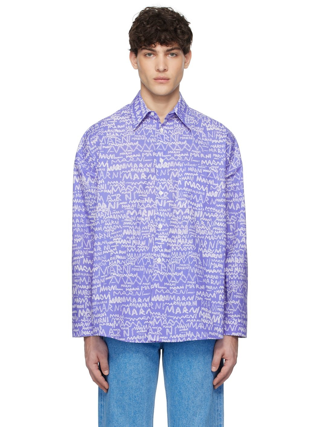 Blue Pencil Logo Shirt - 1
