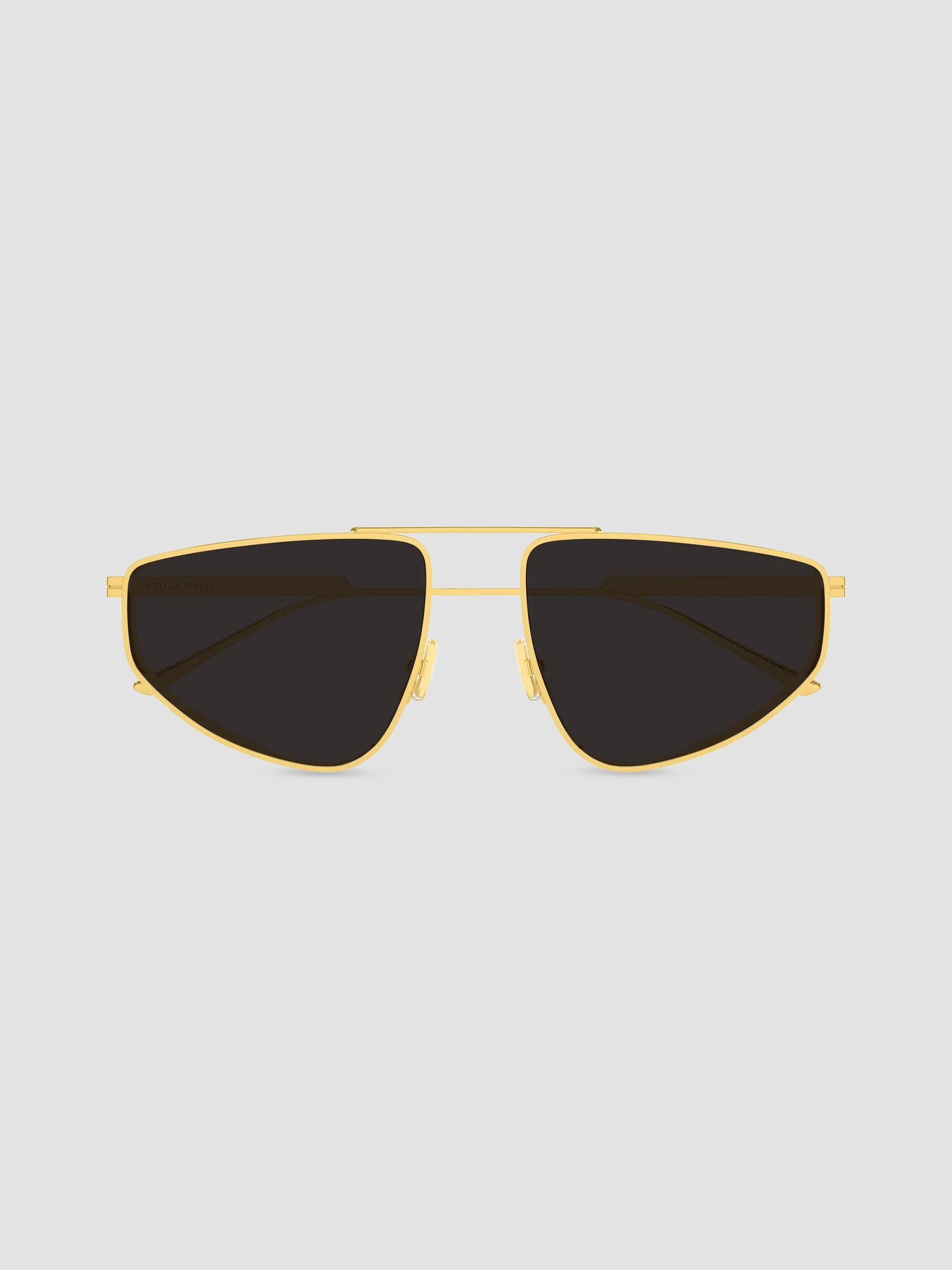 Women's Light Ribbon 59MM Geometric Sunglasses - Gold Black - 1