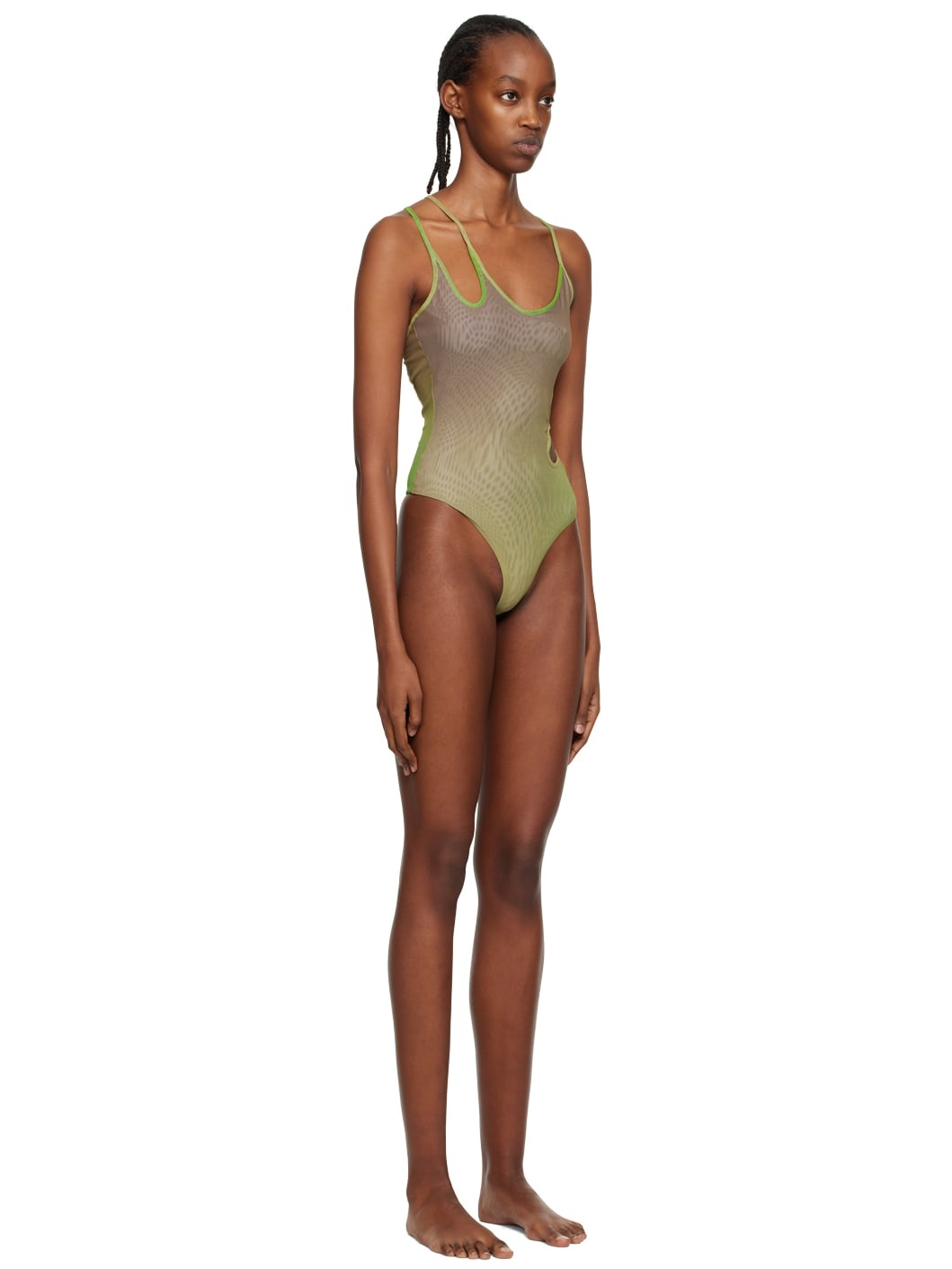 Khaki Sita One-Piece Swimsuit - 2