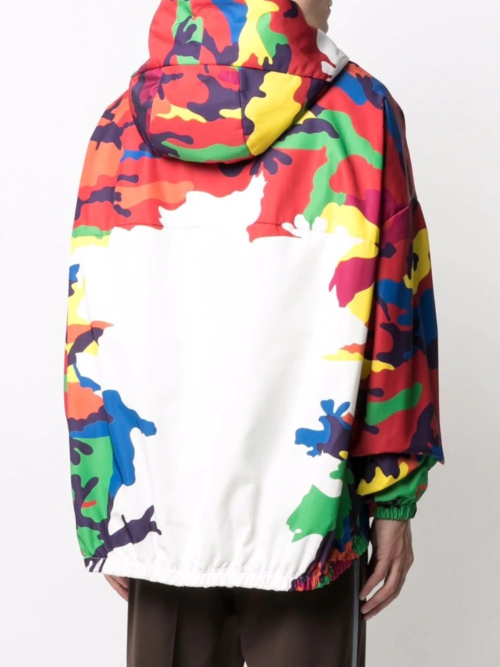 Printed Nylon Hooded Half-Zip Anorak - 7