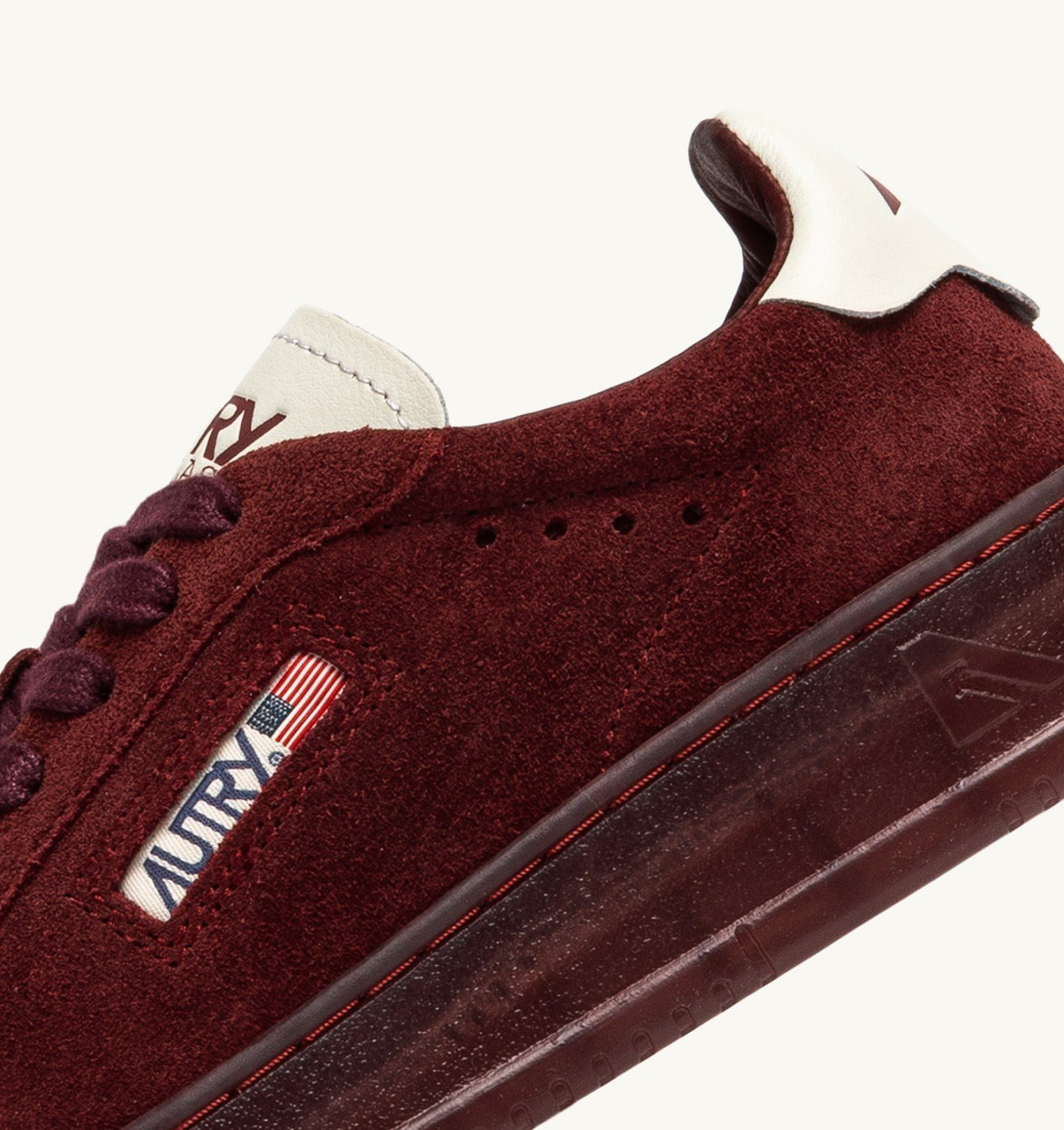 DALLAS LOW SNEAKERS IN SUEDE COLOR MARSHMALLOW AND CHIANTI - 6