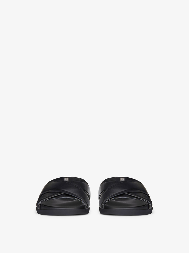 G PLAGE FLAT SANDALS IN LEATHER 2