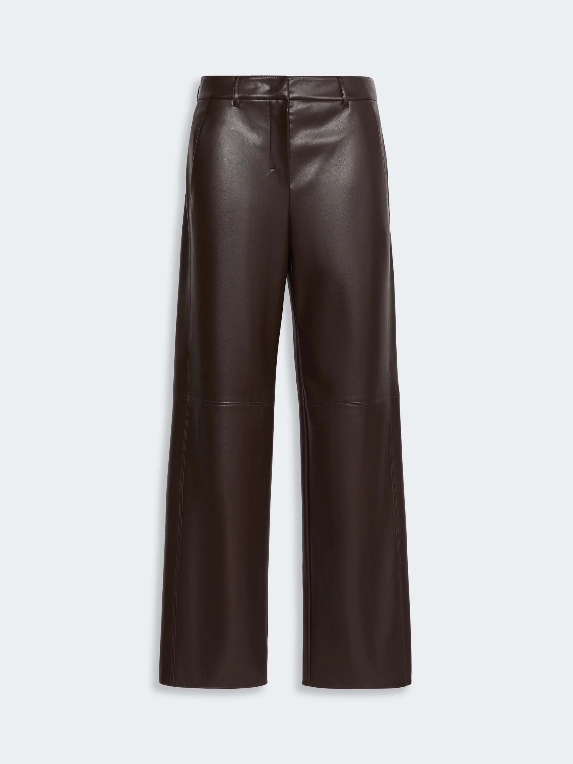 SOSPIRO Regular coated jersey trousers - BROWN - 1