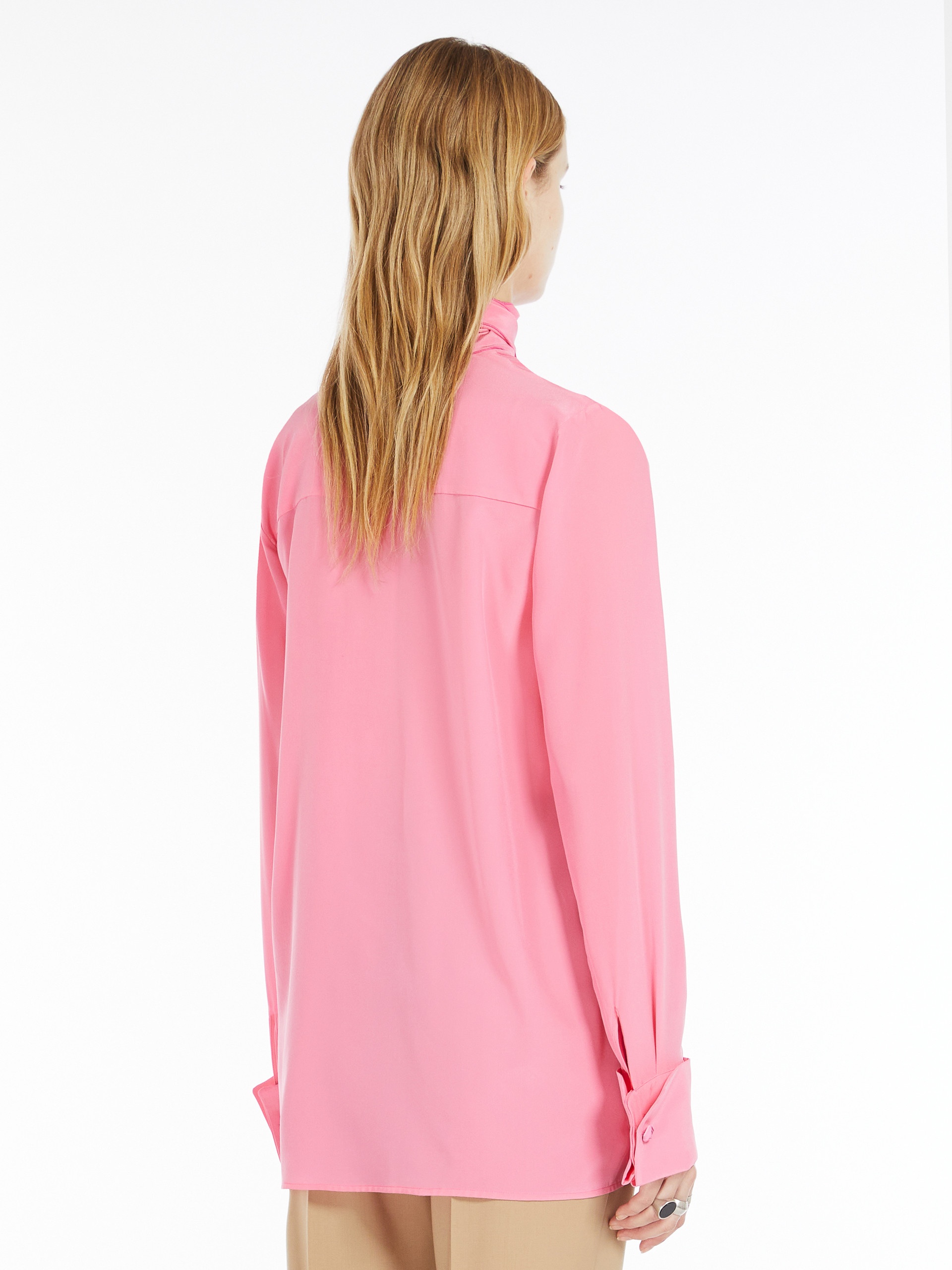 ELLENI Sash-adorned silk blouse - 4