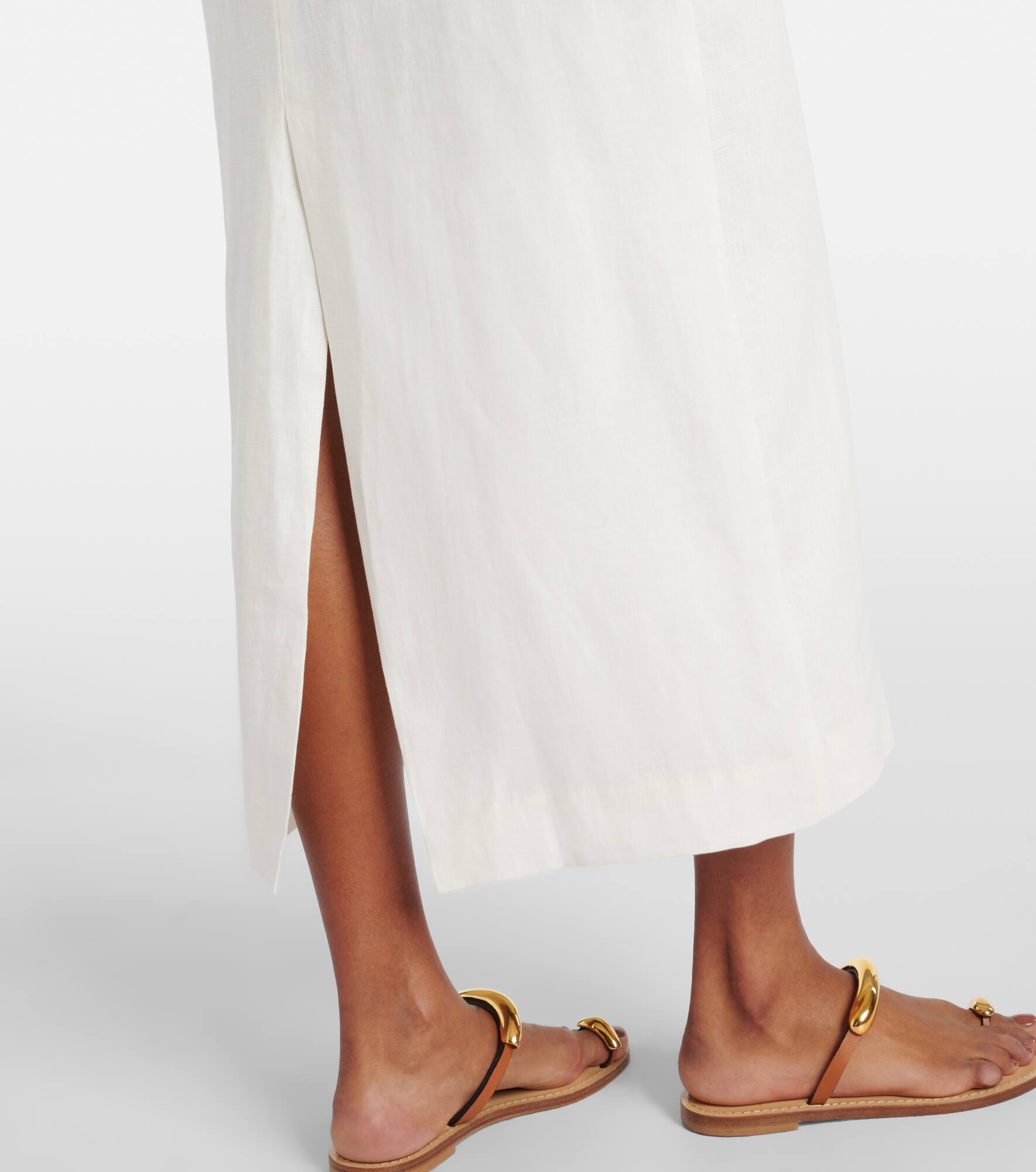 Gigi linen midi dress - 5