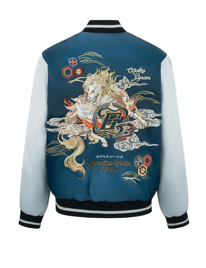 Hakutaku Embroidery Regular Fit Souvenior Jacket 12