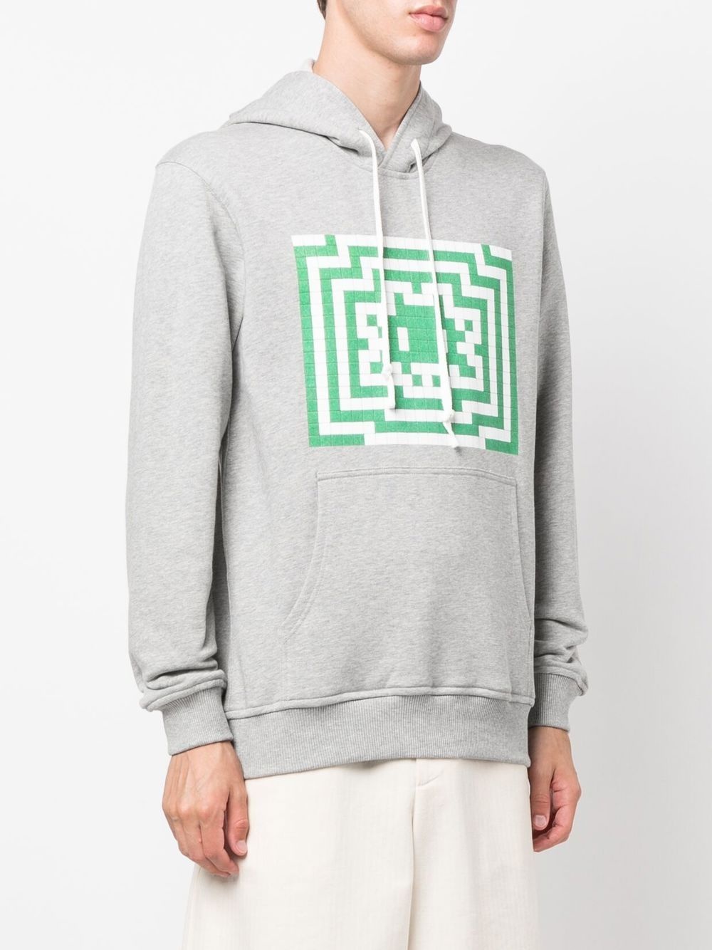 graphic-print drawstring hoodie - 3