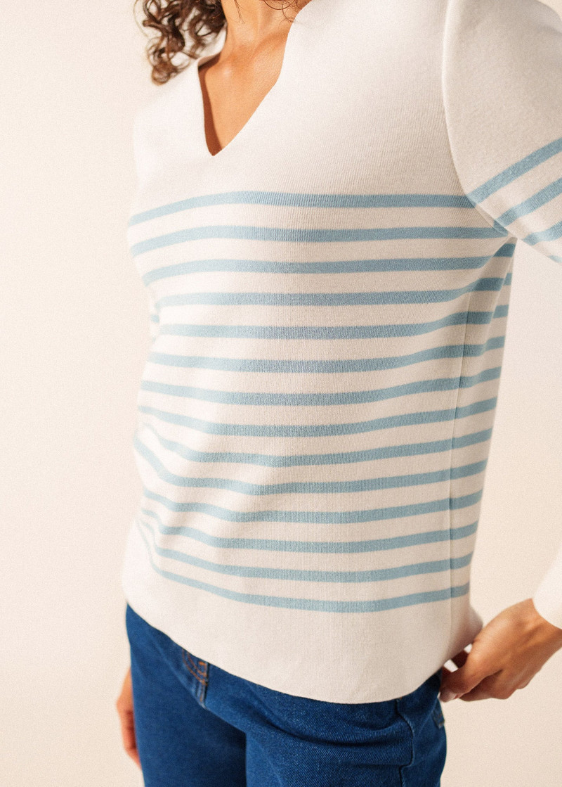 BREHAT Cotton V-Neck Sweater 5