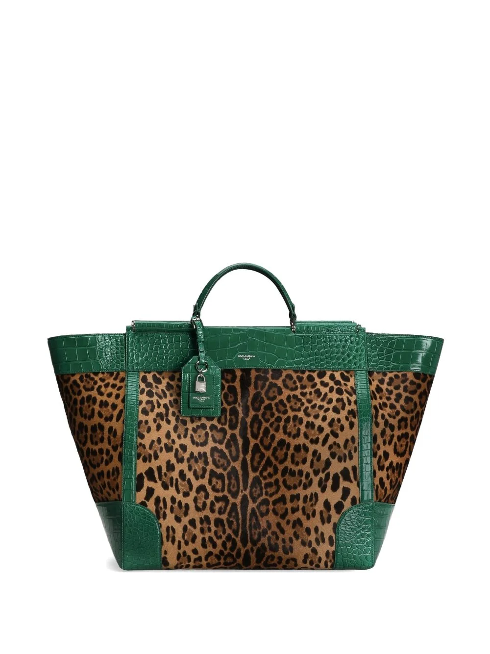 Sicily handbag in polished alligator and leo pony - 1