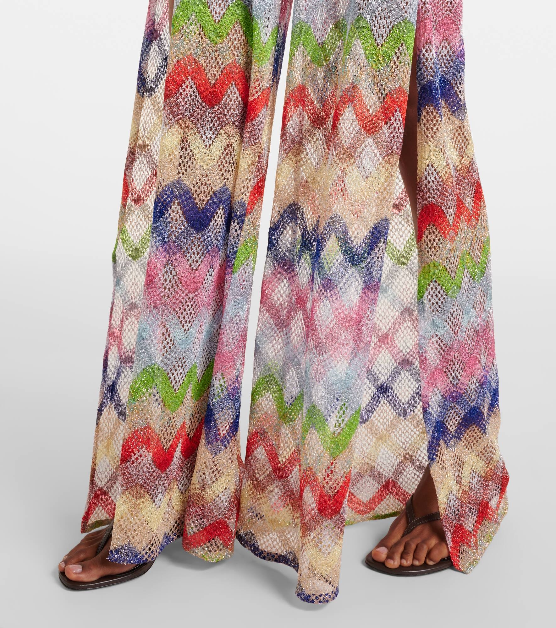 Zigzag lamé jumpsuit - 5