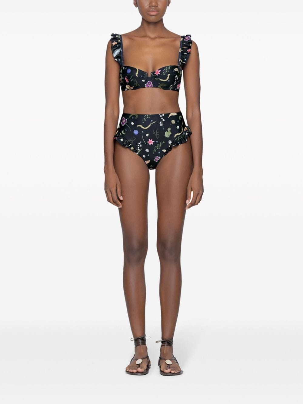 Kiwi Tesoro floral-print bikini top - 3