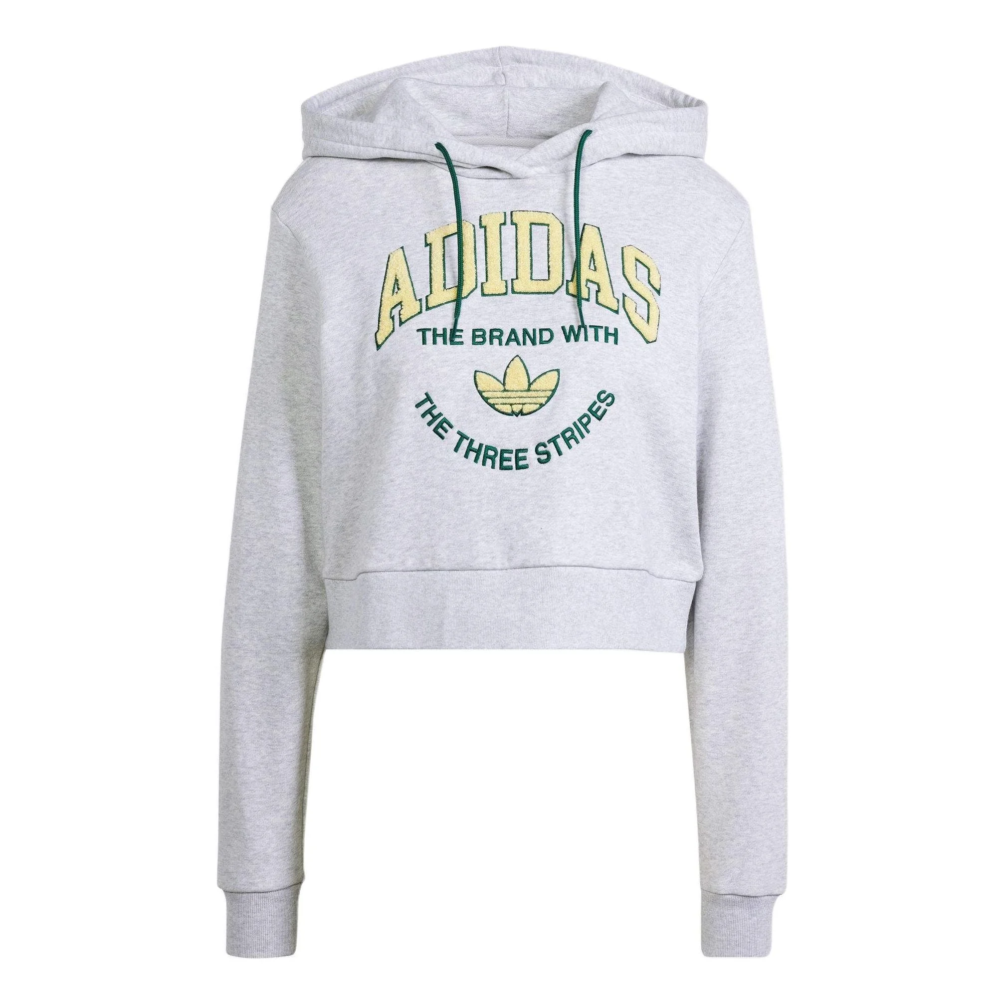 (WMNS) adidas VARSITY Graphic Hoodie 'Grey' IT9846 - 1