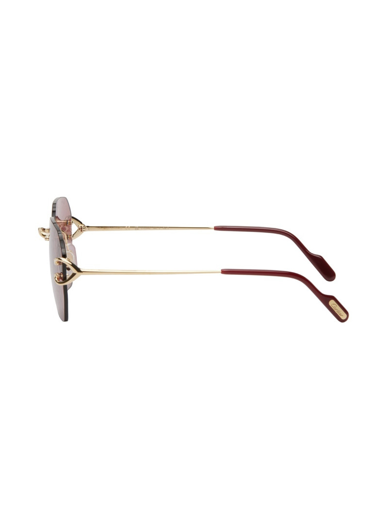 Gold 'Signature C de Cartier' Sunglasses 3