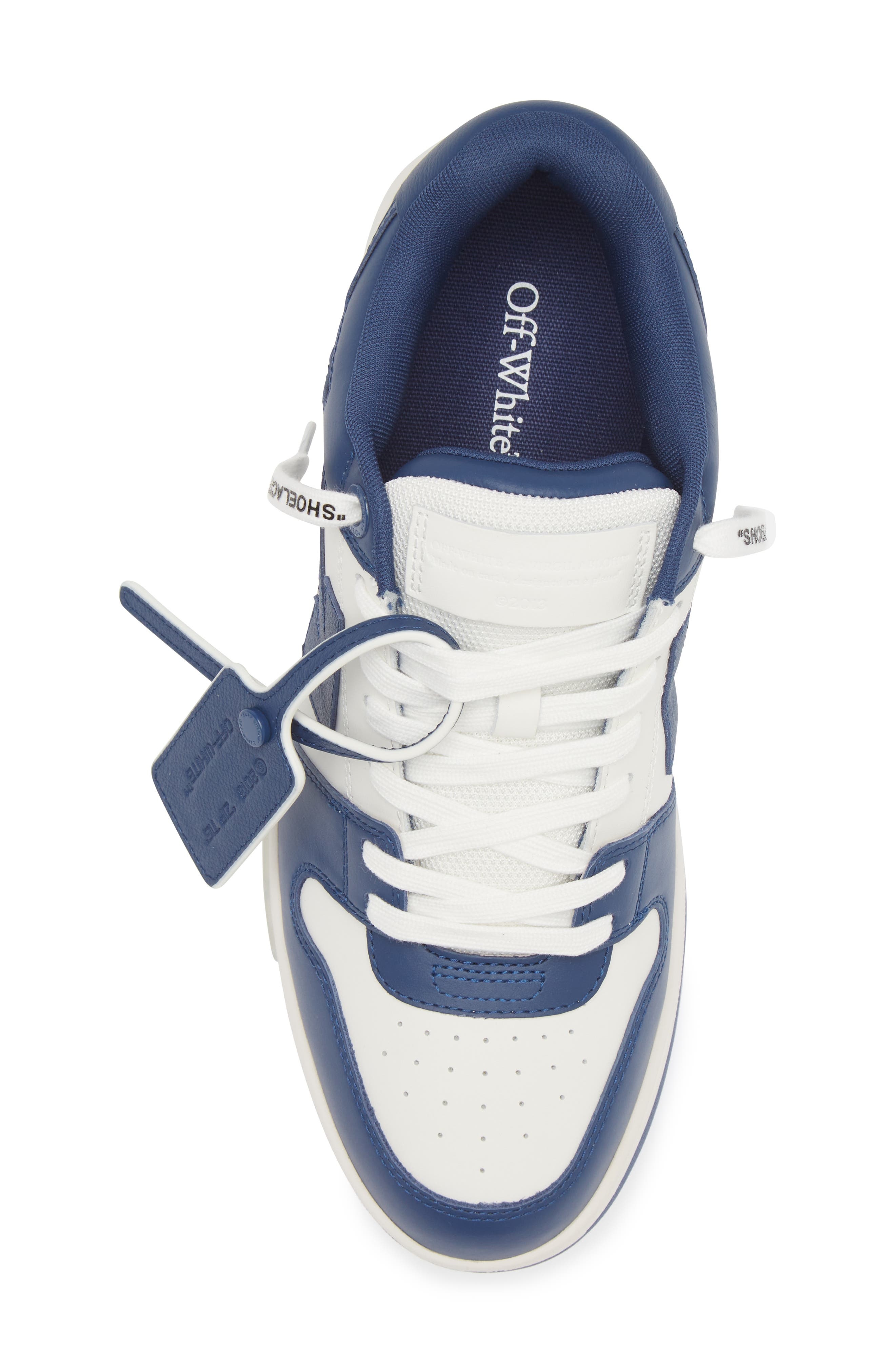 Off-White Out of Office Low Top Sneaker in White/royal Blue at Nordstrom - 5