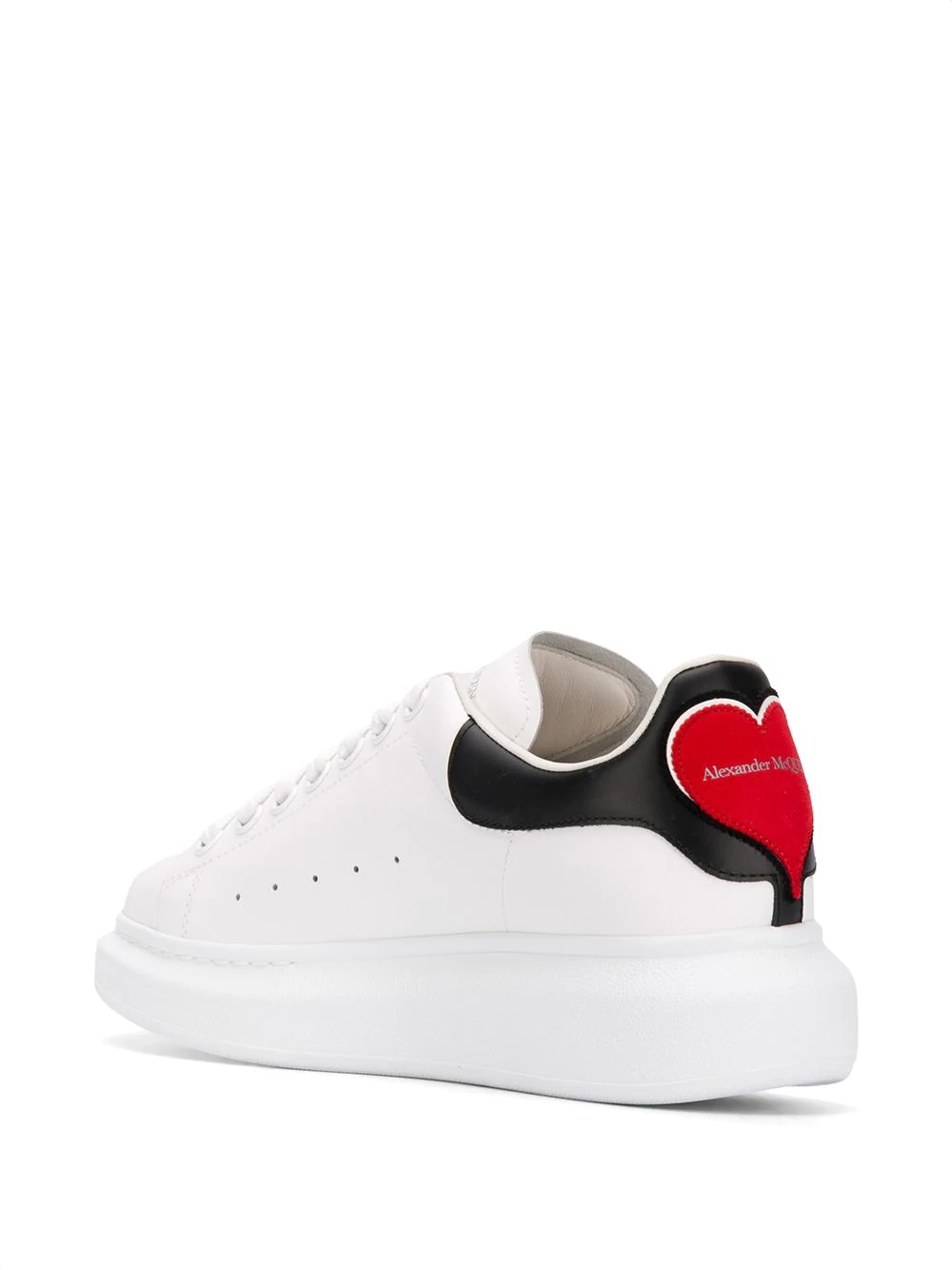 Oversized heart patch sneakers - 3