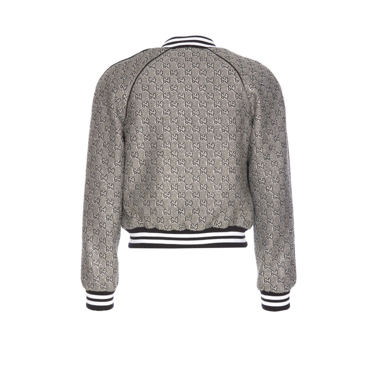 Gucci Men Gg Embroidered Tweed Bomber Jacket - 3