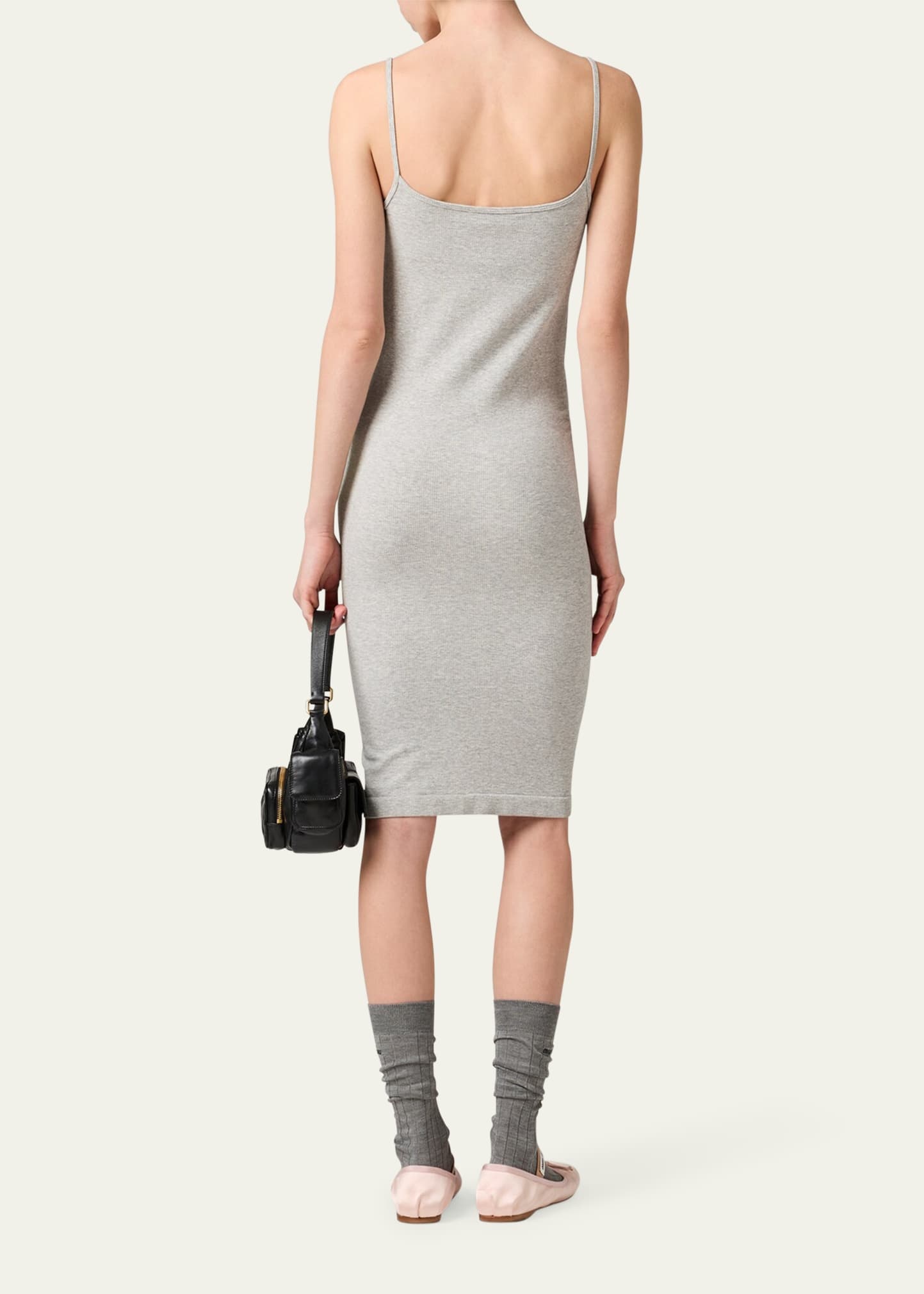Knee Length Tank Top Dress - 3