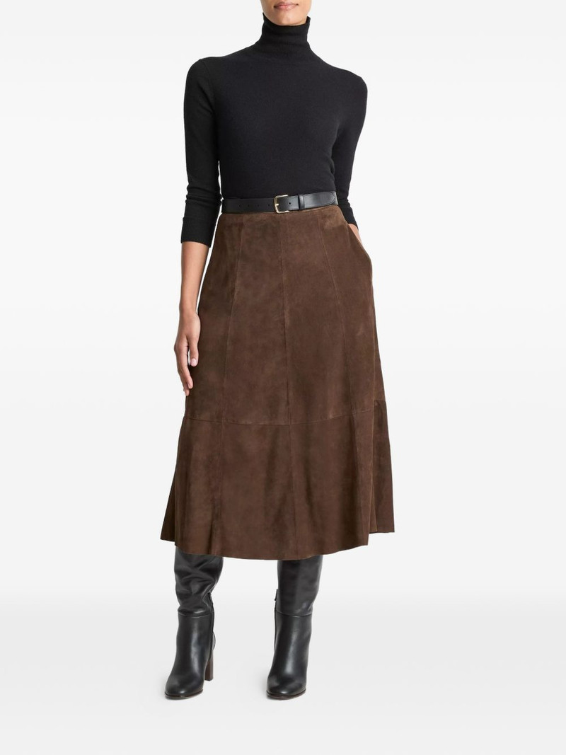 Vince A-line flared midi skirt outlook
