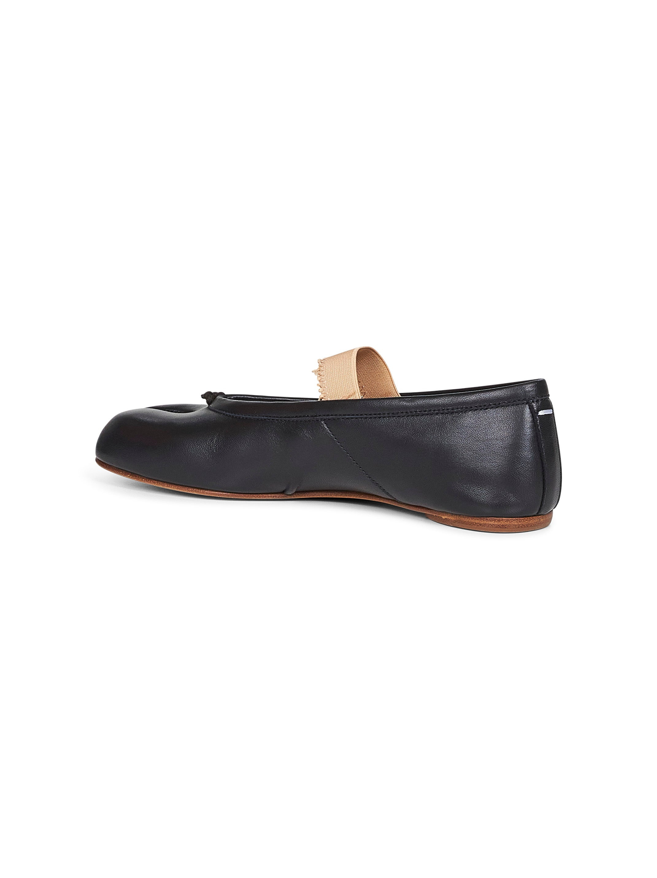Black Tabi elastic band ballet flats - 3