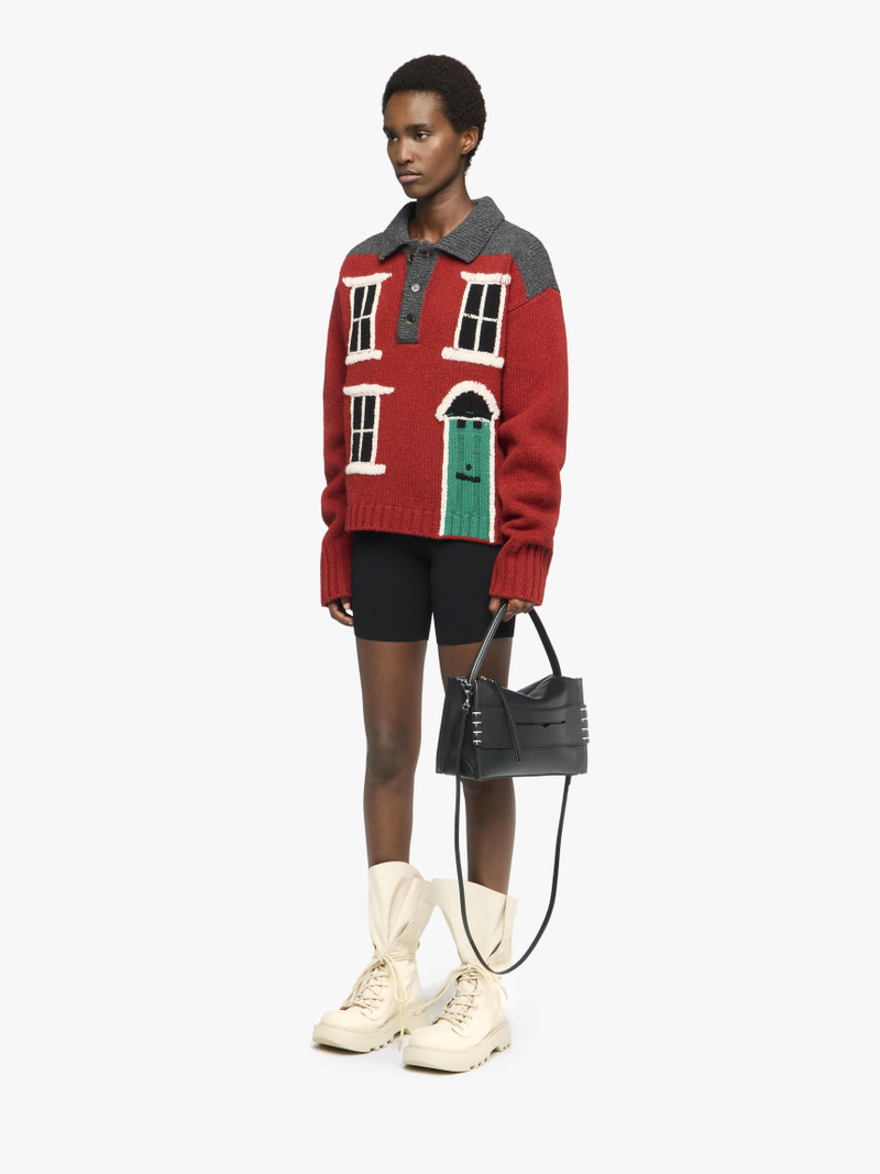 HOUSE' INTARSIA POLO SWEATER 4