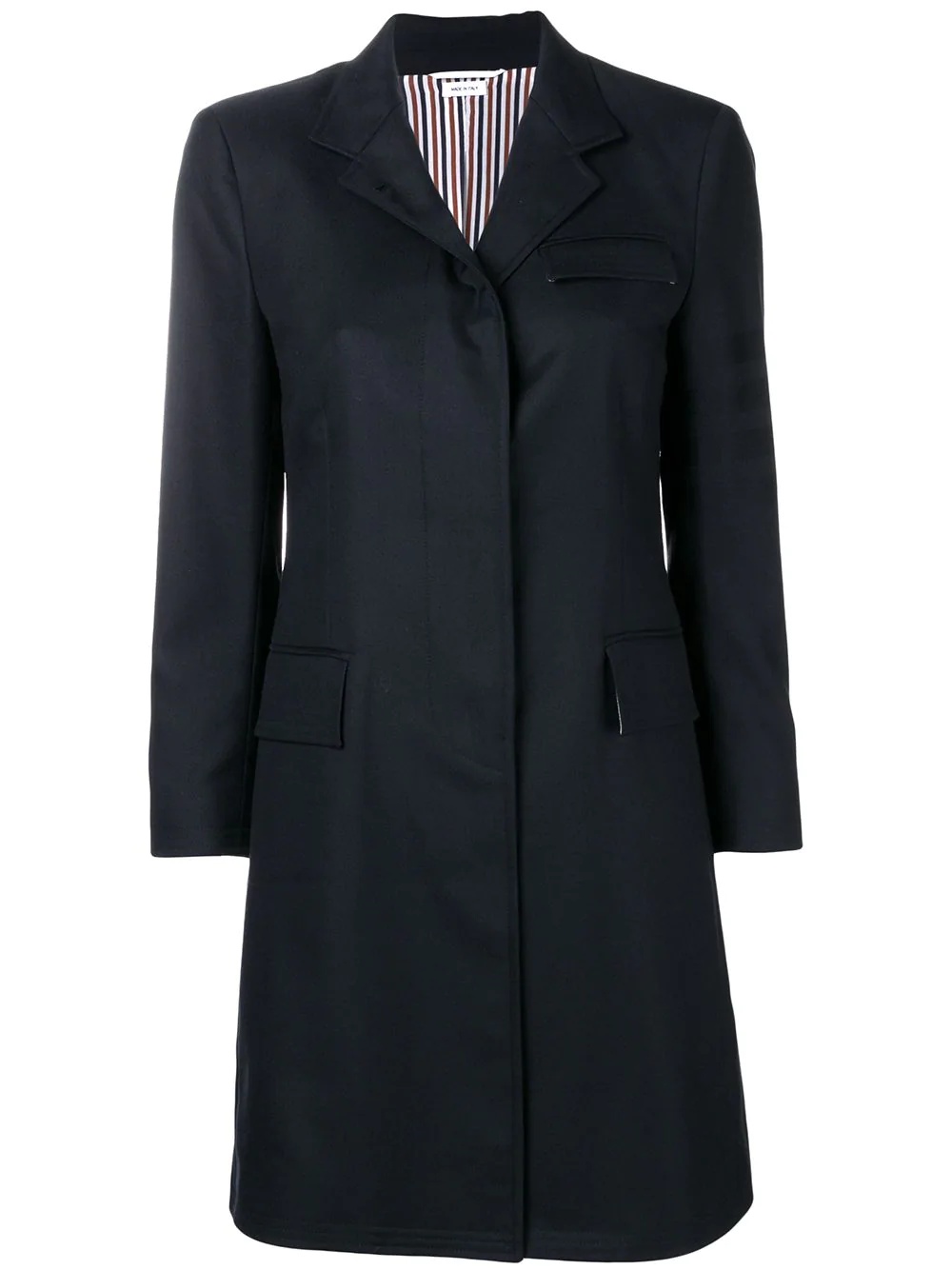 Sateen 4-Bar Chesterfield Overcoat - 1