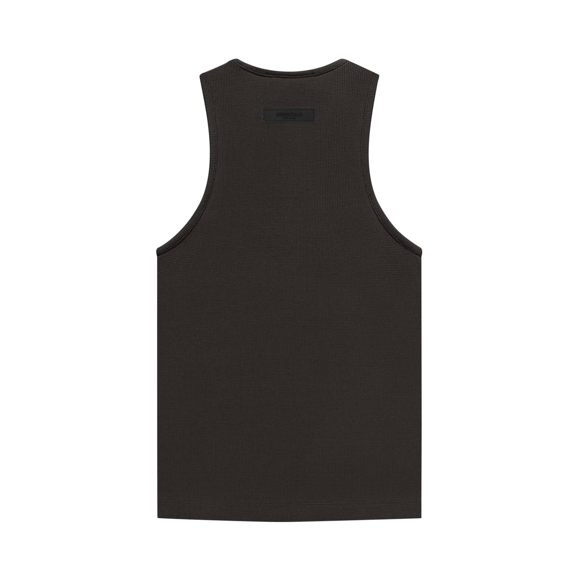 Fear of God Essentials Waffle Tank 'Off Black' - 2