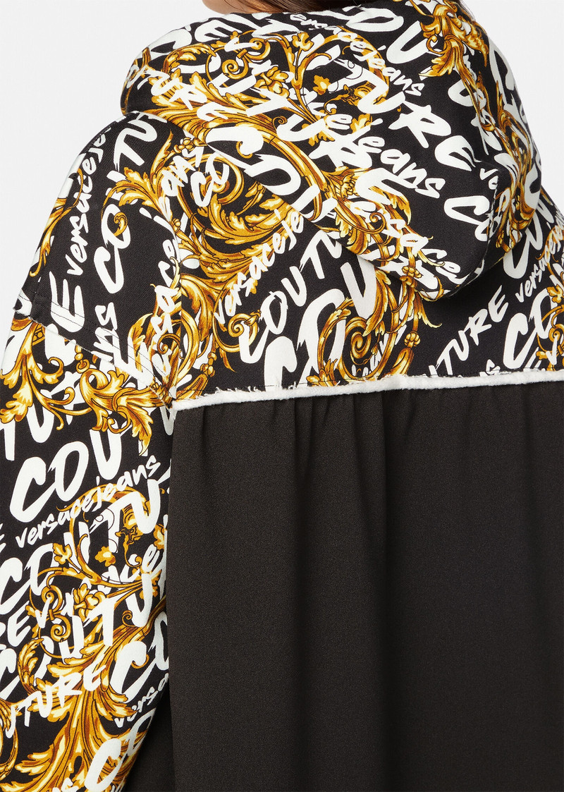 Logo Brush Couture Hoodie 5