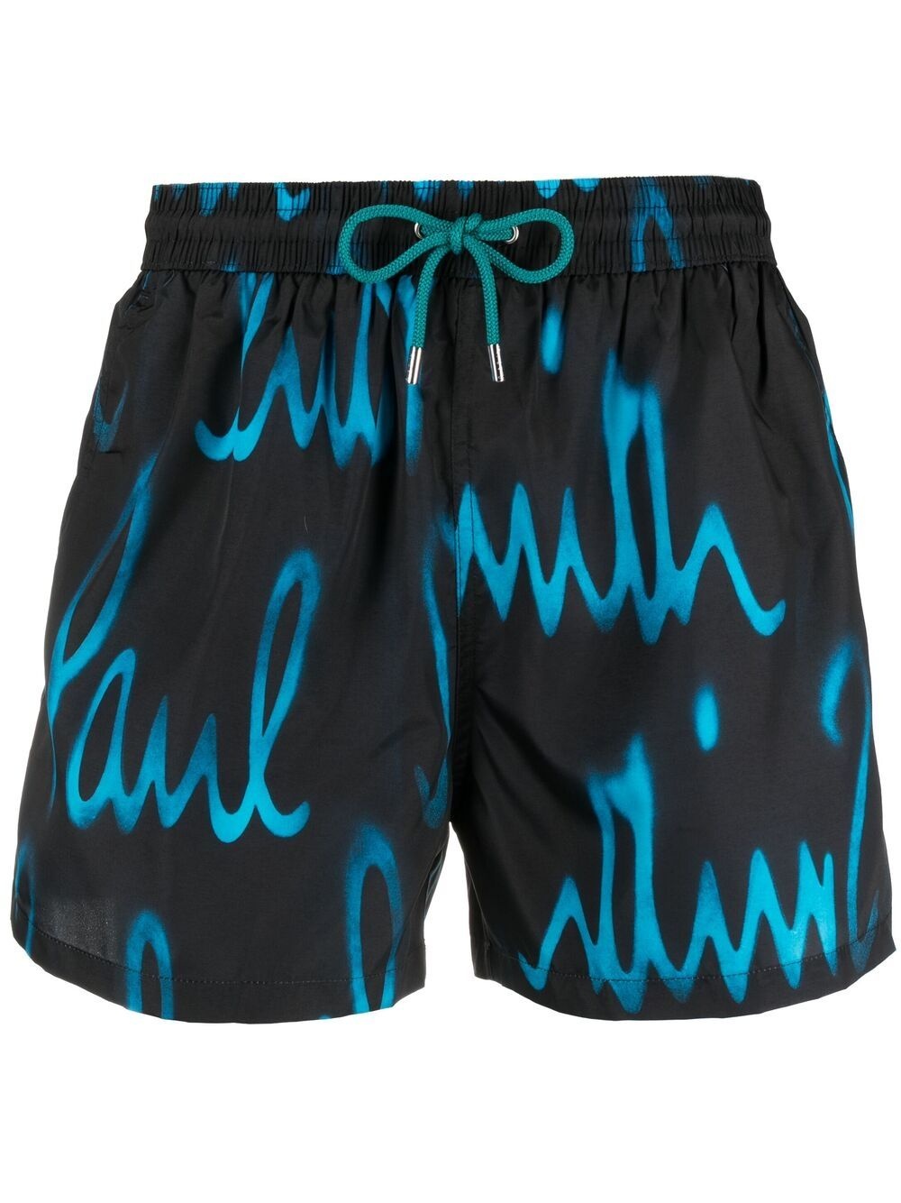 logo-print swim shorts - 1